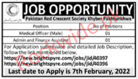 Pakistan Red Crescent Society Jobs